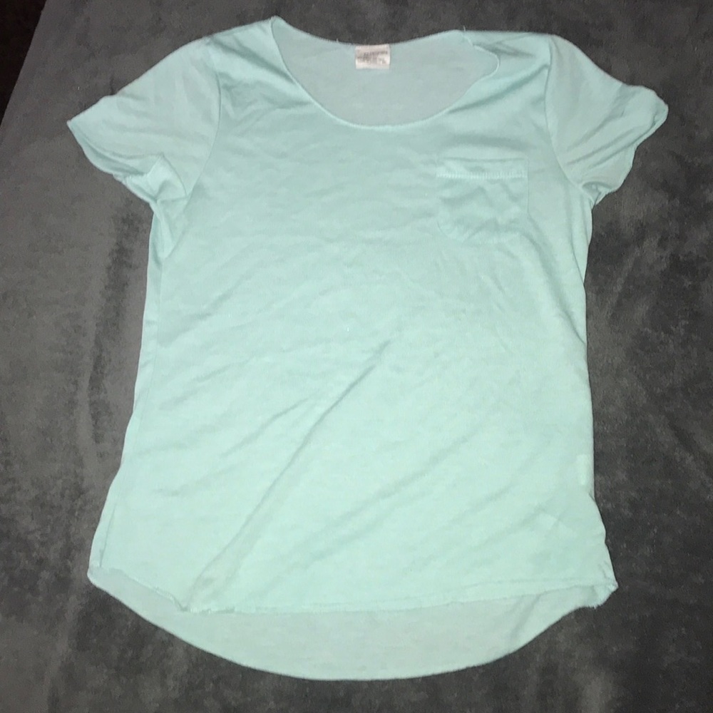 light teal top